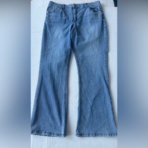 Democracy Jeans Womens 16 Ab Technology Stretch Denim Straight Leg Tummy Control